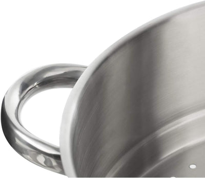 WEB2O Couscous-Topf aus Edelstahl Induktion und Glaskeramik – 11 Liter – Durchmesser 26 cm