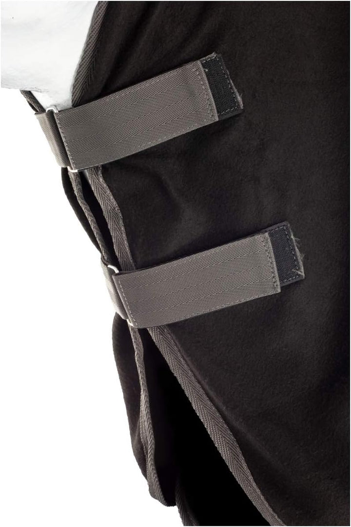 RL24 - Abschwitzdecke BASICLINE mit Halsteil und abnehmbarem Kreuzgurt fürs Pferd ist atmungsaktiv F