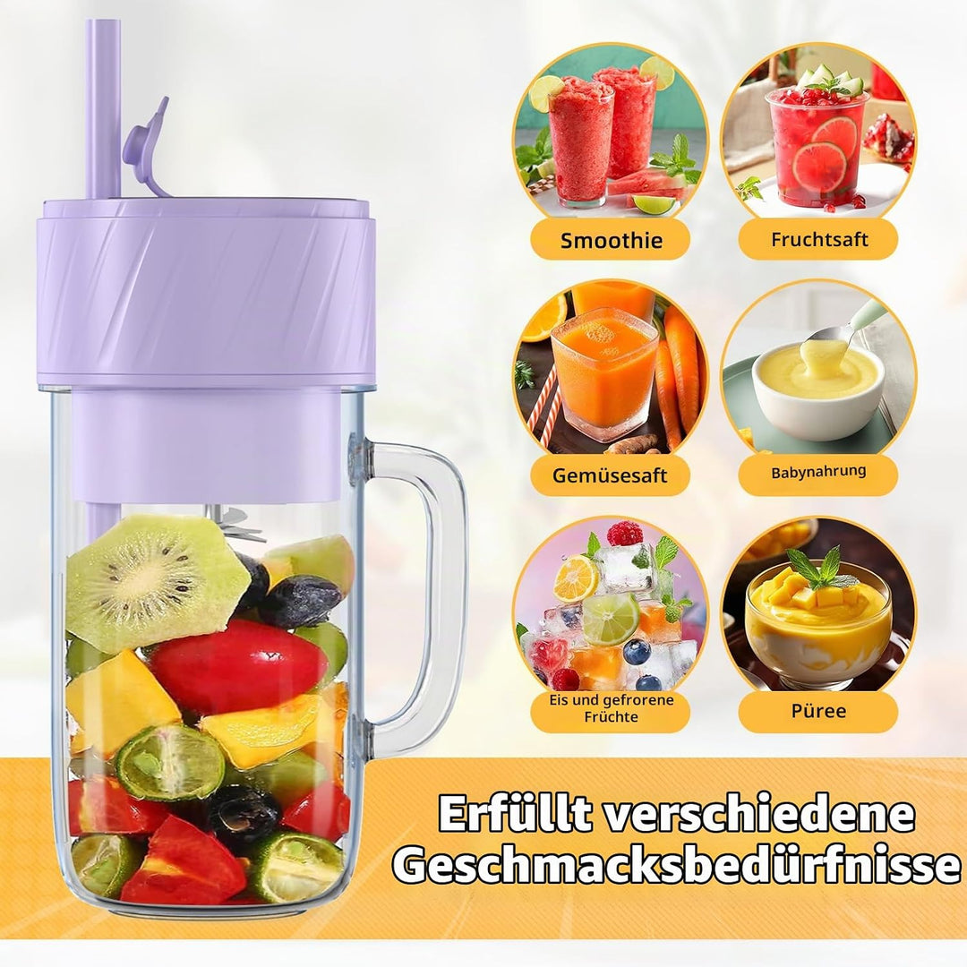 Mixer Smoothie Maker, Smoothie Mixer Klein, Mini Tragbarer Blender, Tragbarer Mixers USB, Smoothie-M