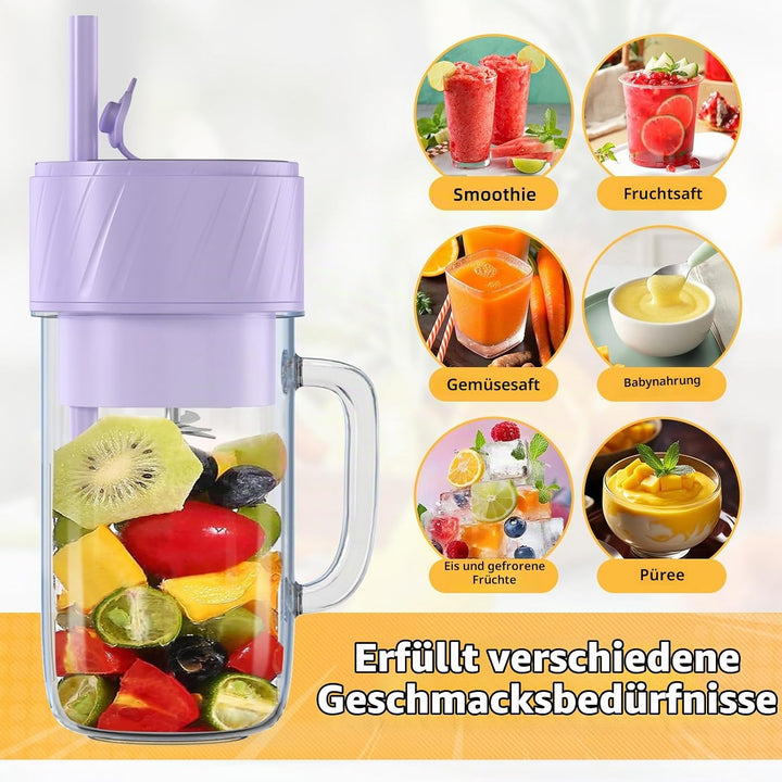 Mixer Smoothie Maker, Smoothie Mixer Klein, Mini Tragbarer Blender, Tragbarer Mixers USB, Smoothie-M