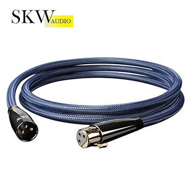 SKW Balanced XLR Stecker auf XLR Buchse 3 PIN Mikrofonkabel für CD, Verstärker, Monitorlautsprecher