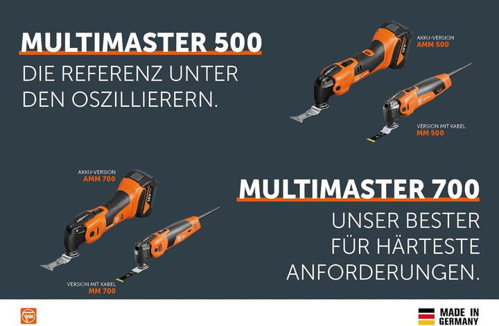 FEIN Multimaster MM 700 Max, Unser bestes MultiTool mit Bi-Metall-Sägeblatt für Holz, Metall und Kun