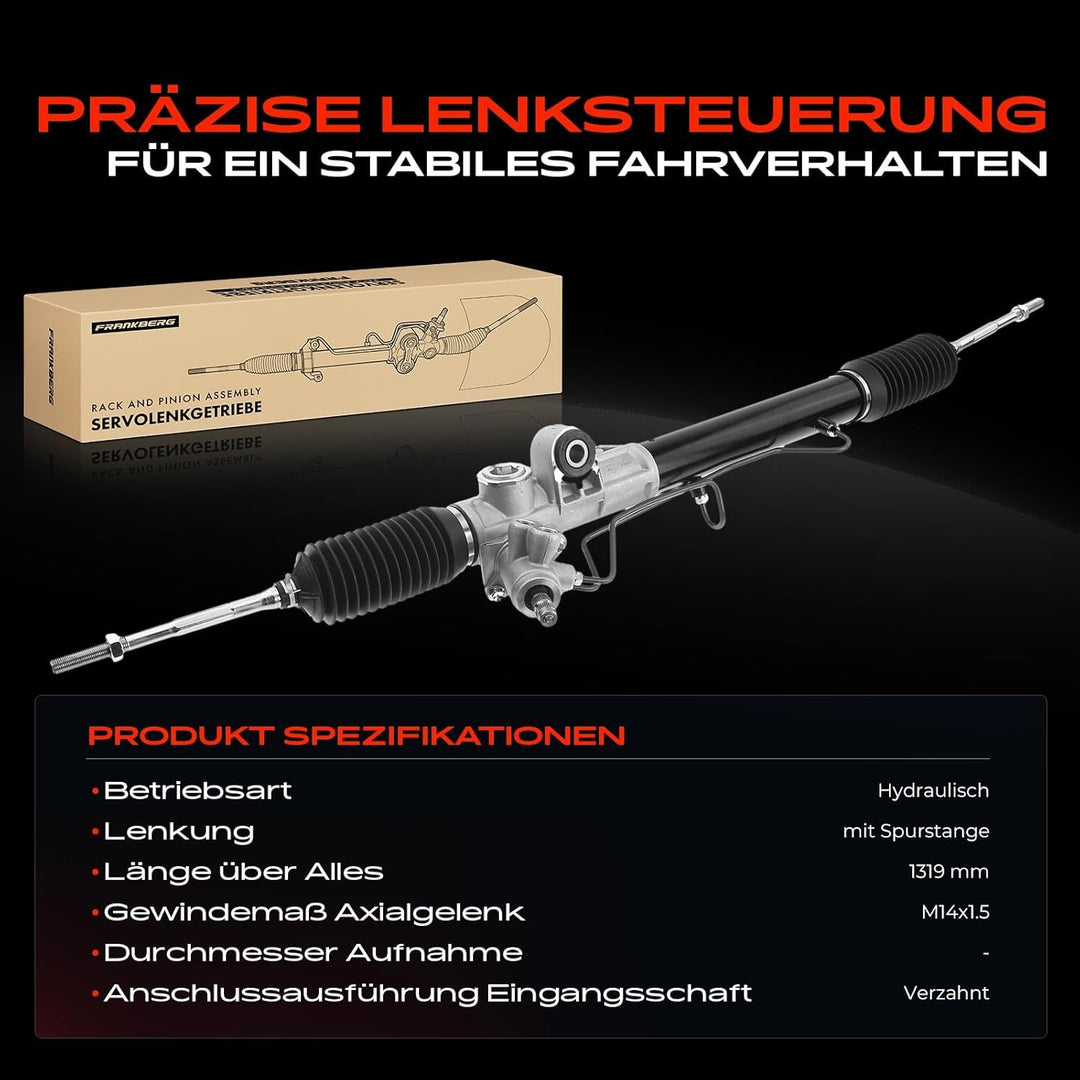 Frankberg Lenkgetriebe Servolenkgetriebe Hydraulisch für Linkslenker Kompatibel mit D-Max I TFR TFS