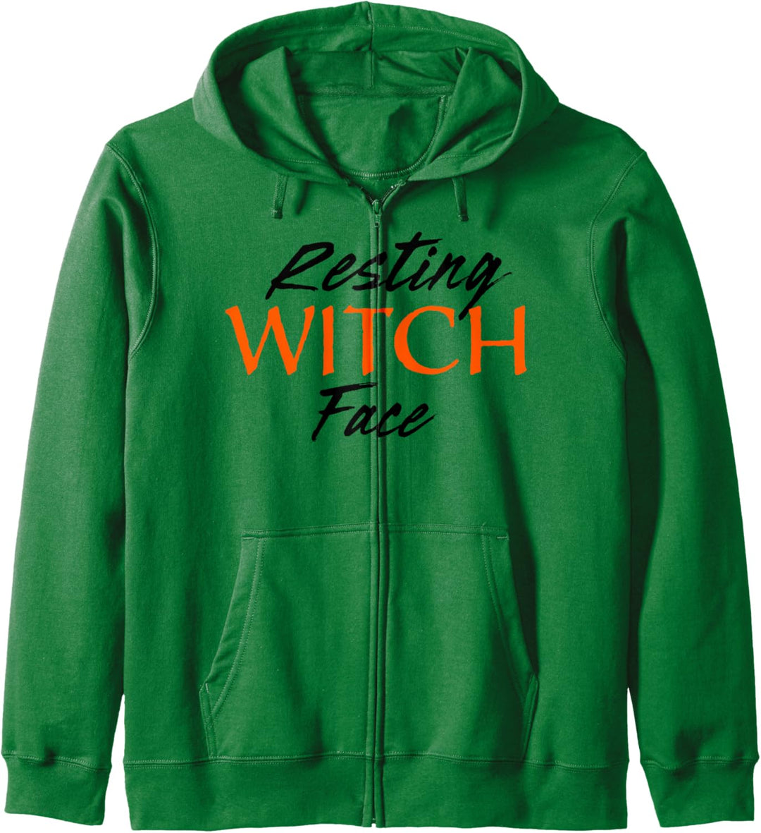 Trendy Resting Witch Face Halloween Kapuzenjacke