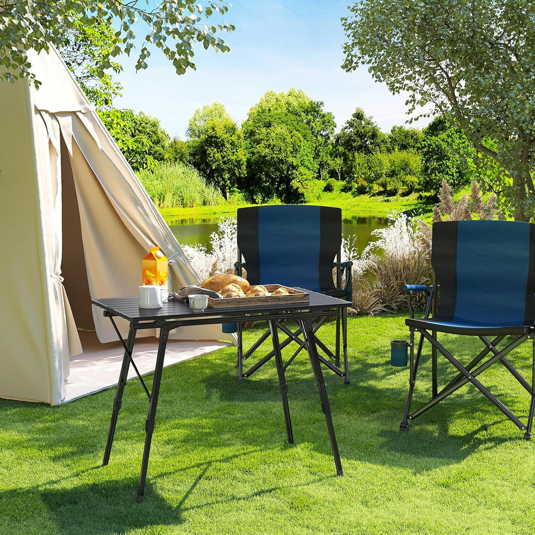 WOLTU Campingtisch Klapptisch aus Alu Gartentisch Balkontisch Reisetisch zusammenklappbar, mit Packt