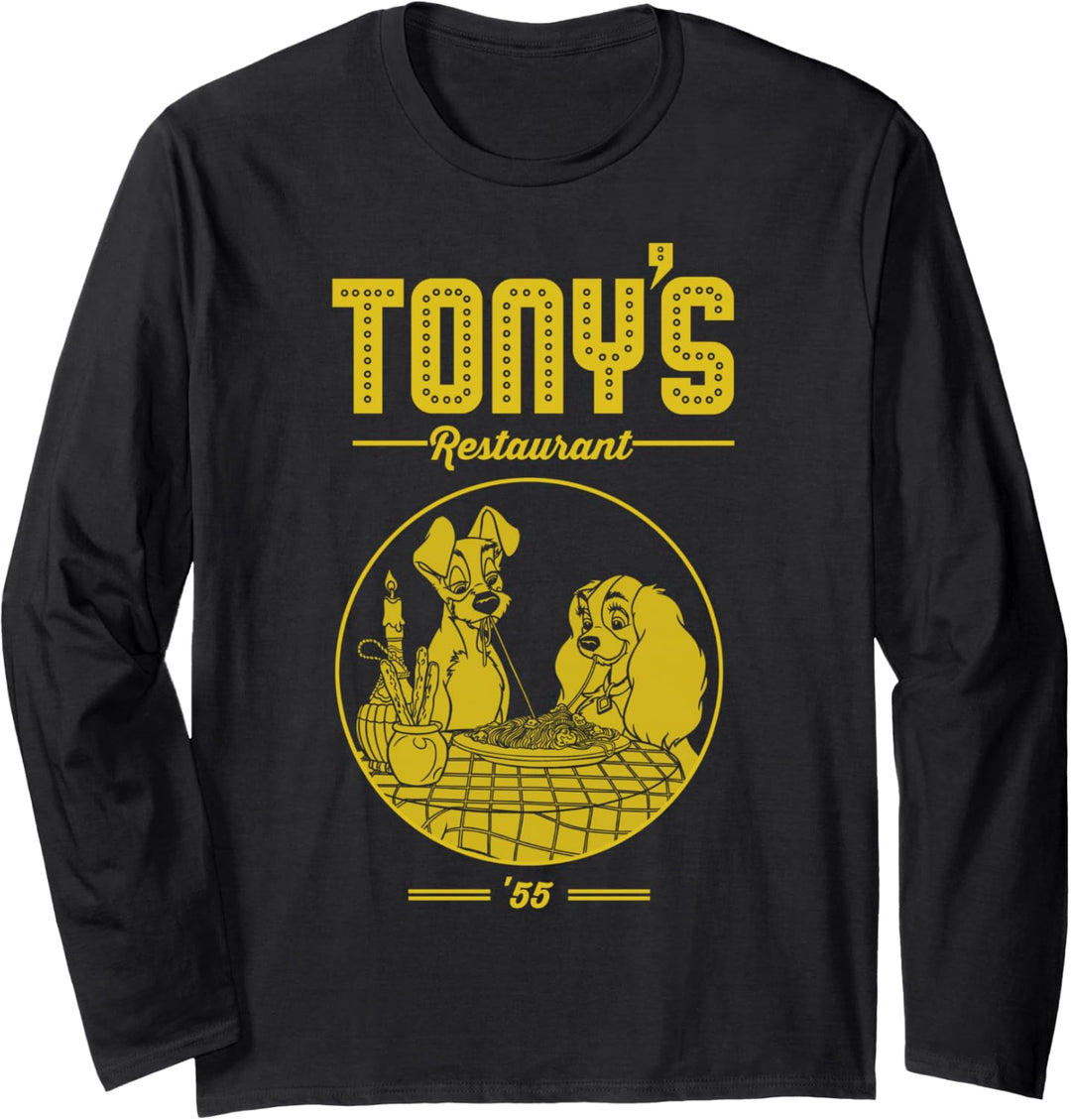 Disney Lady And The Tramp Tony's Restaurant 55 Langarmshirt