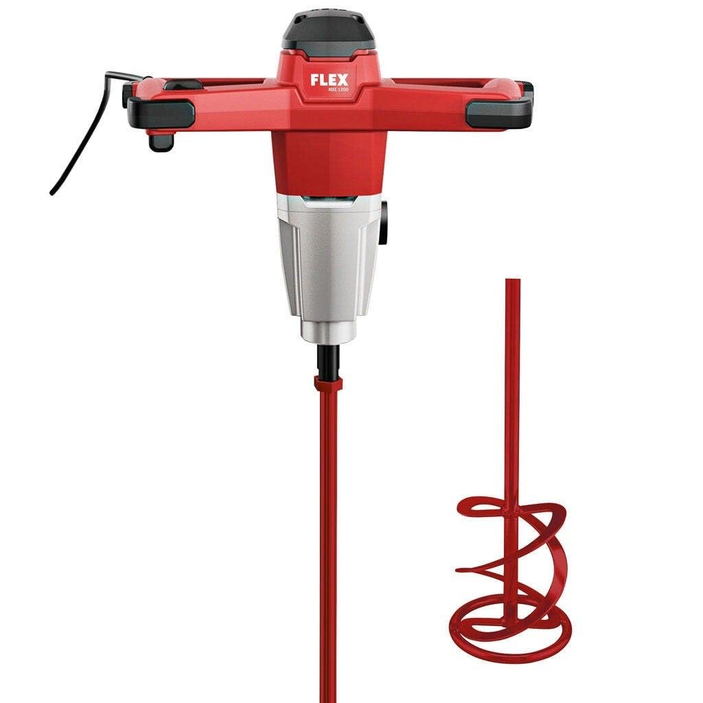 Flex Rührwerk (Motor 1200 Watt, 1-Gang Getriebe, Werkzeugaufnahme M14, Max. Rührkorbdurchmesser 140