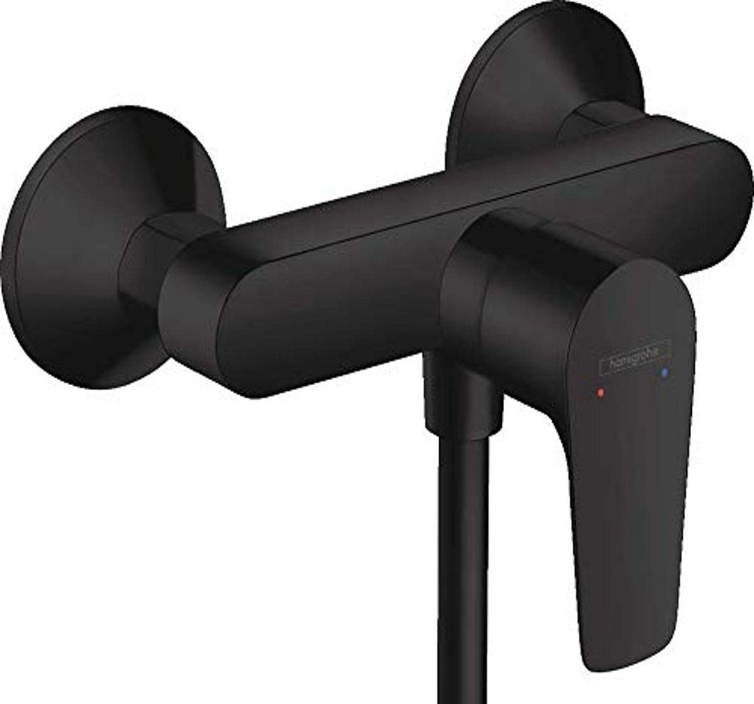 hansgrohe Duscharmatur Talis E (Aufputz Duschmischer, für 1 Funktion) Mattschwarz Mattschwarz Dusche