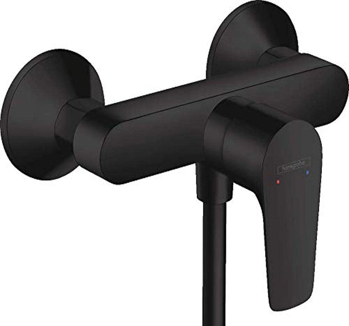 hansgrohe Duscharmatur Talis E (Aufputz Duschmischer, für 1 Funktion) Mattschwarz Mattschwarz Dusche