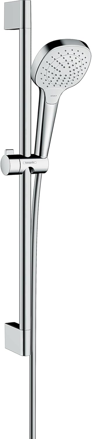 hansgrohe Duschset Croma Select E, Duschkopf wassersparend mit Schlauch und Halterung, verstellbar,