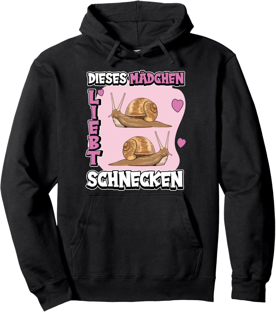 Kinder Schnecke Sachen Dieses Mädchen liebt Schnecken Pullover Hoodie