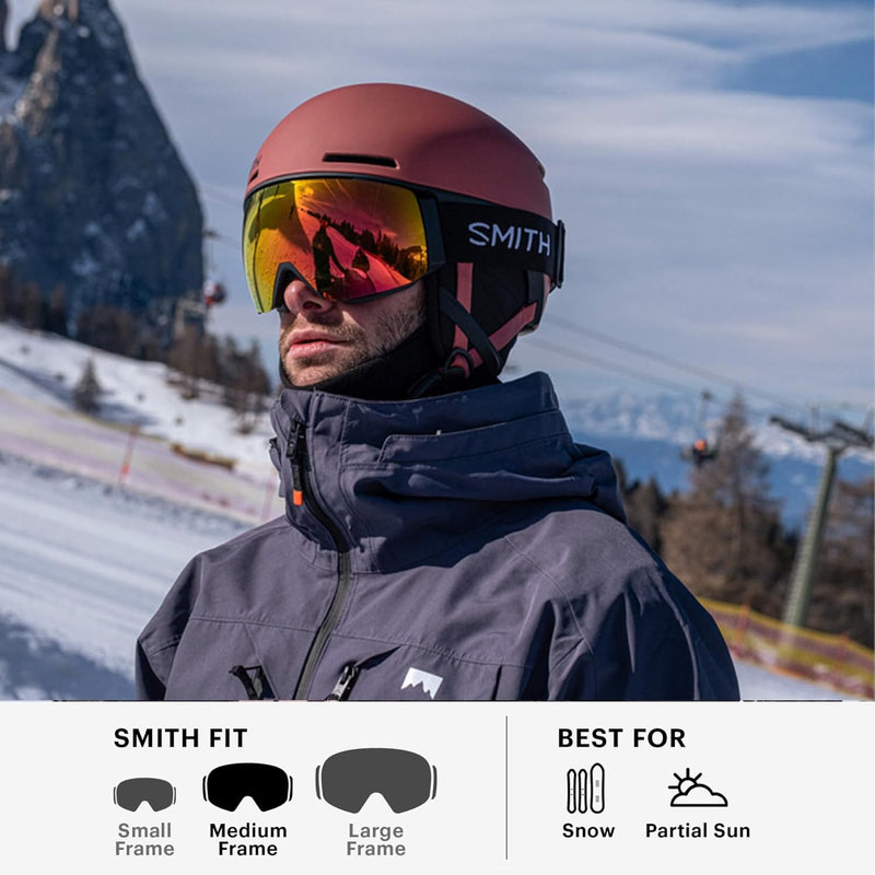 SMITH OPTICS I/O MAG 4D Ski- Snowboardbrille WHITE VAPOR 22 - ChromaPOP Everyday Rose Gold Mirror NE