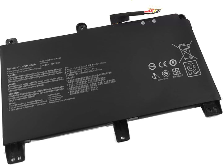 7XINbox B31N1726 11,4V 48Wh 4240mAh Laptop Akku Ersatz für ASUS FX80 FX80GM FX80GE FX80GD FX86 FX86F