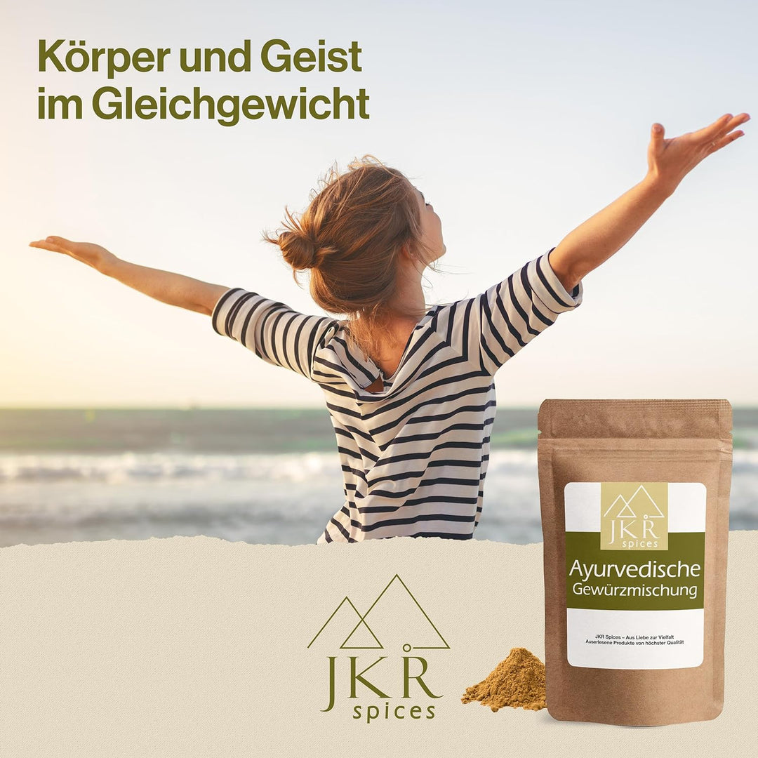 JKR Spices Ayurvedische Mischung 900g, Gewürzmischung aus Kreuzkümmel, Koriander, Kurkuma und Muskat