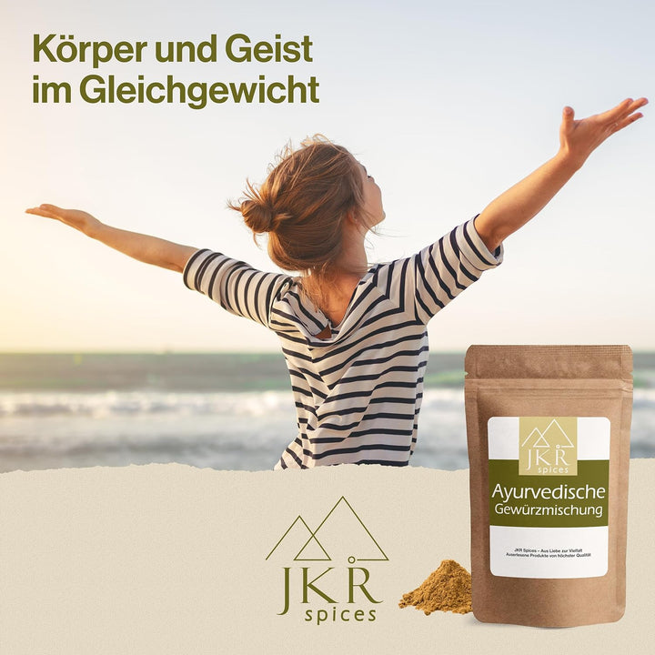 JKR Spices Ayurvedische Mischung 900g, Gewürzmischung aus Kreuzkümmel, Koriander, Kurkuma und Muskat