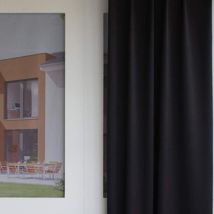 EASYHomefashion Vorhang Verdunkelungsvorhang Verdunkelungs Vorhänge Dekoschal Gardine Blickdicht Bla