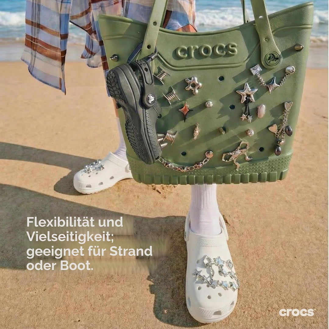 Crocs Unisex Classic Clog 34/35 EU Weiss, 34/35 EU Weiß