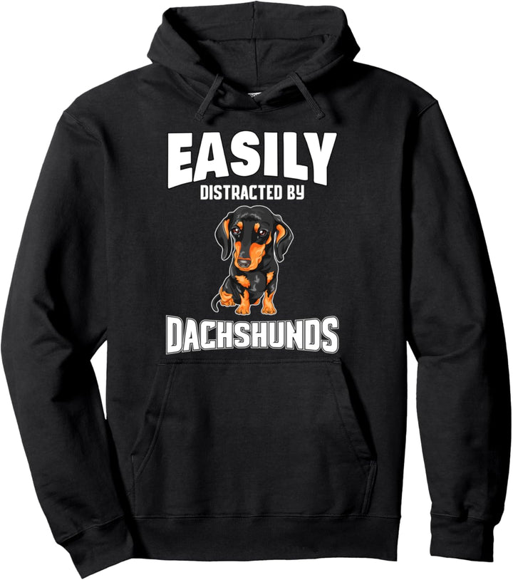 Leicht ablenkbar durch Dackel Geschenk Dackel Pullover Hoodie