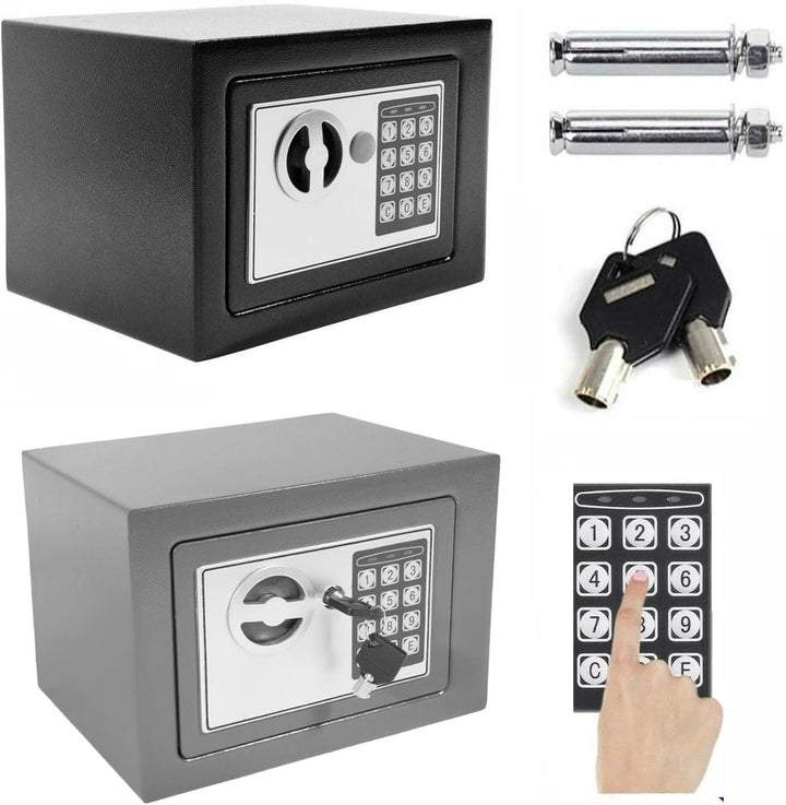 8.5L Safe Tresor Elektronischer Safe Minisafe Feuerfest Wandtresor Dokumententresor Stahlsafe Möbelt