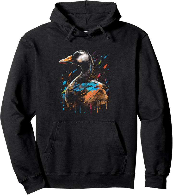 Gans Vogel Bunt Farbe Vogel Beobachter Lieblingsvogel Pullover Hoodie