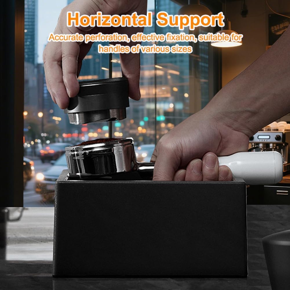 Abklopfbehälter für Siebträger - Abschlagbehälter für Siebträger, Espresso Knock Box für Kaffeesatz,