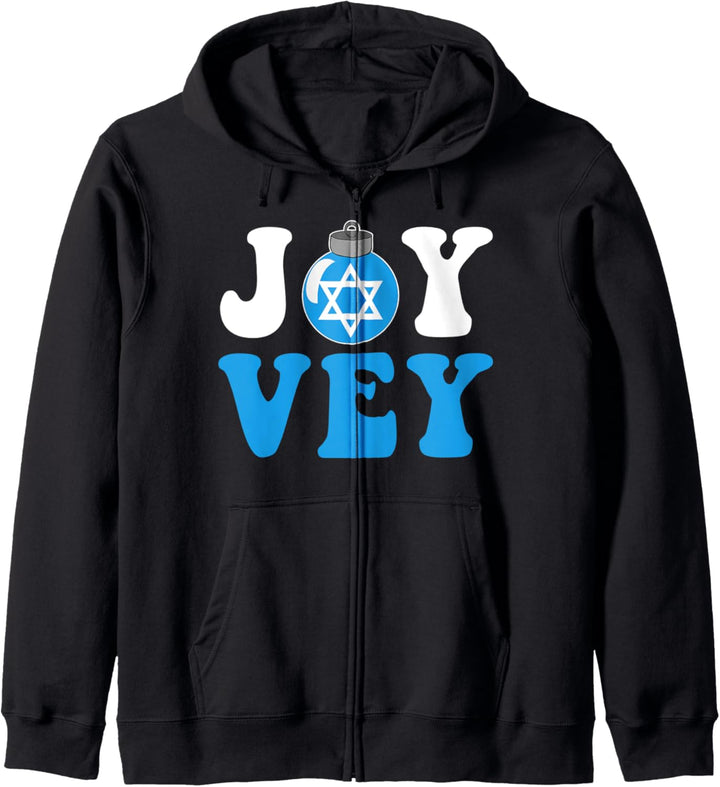 Joy Vey Chanukka-Busch-Deko-Baum Kapuzenjacke
