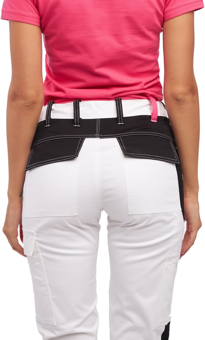 strongAnt Damen Arbeitshose komplett Stretch für Frauen Bundhose mit Kniepolstertaschen Schwarz Grau