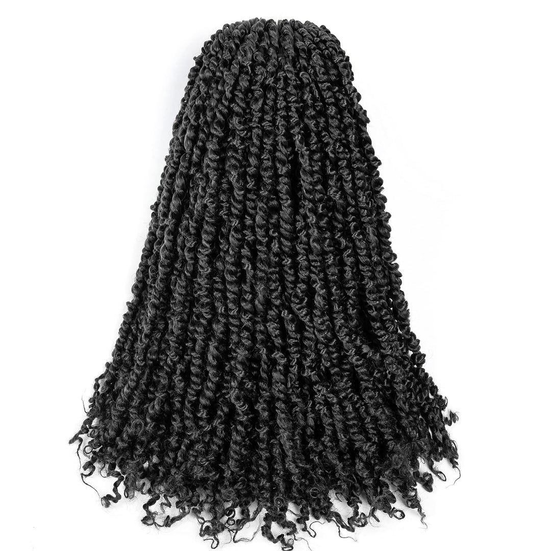 Passion Twist Hair Vorgedrehtes Passion Twist Häkelhaar 18 Zoll 8 Packungen Flechthaar Häkelhaar YDD