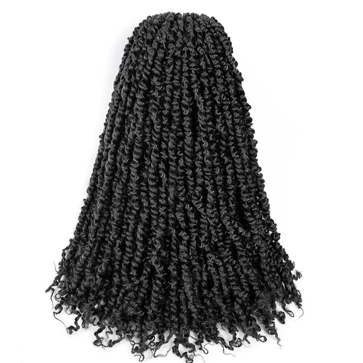 Passion Twist Hair Vorgedrehtes Passion Twist Häkelhaar 18 Zoll 8 Packungen Flechthaar Häkelhaar YDD