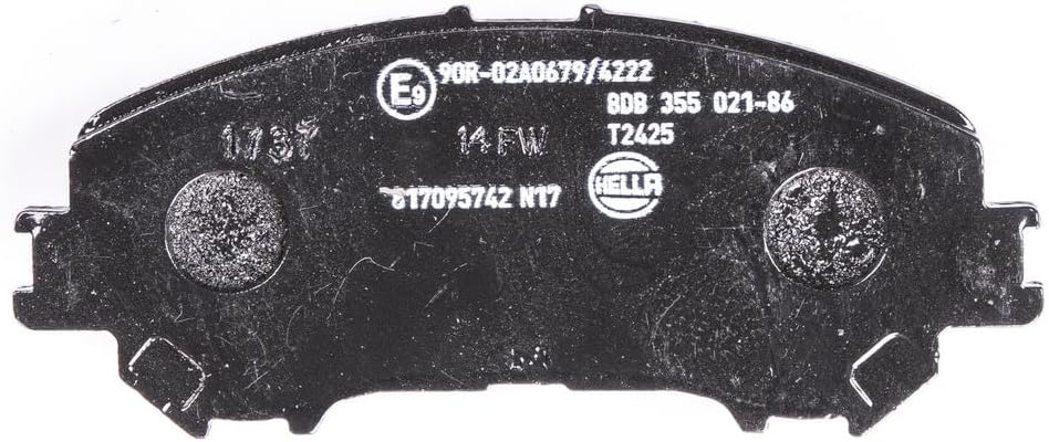 HELLA PAGID 8DB 355 021-861 Bremsbelagsatz - T2425 - Dicke/Stärke: 16.7mm - mit akustischer Verschle