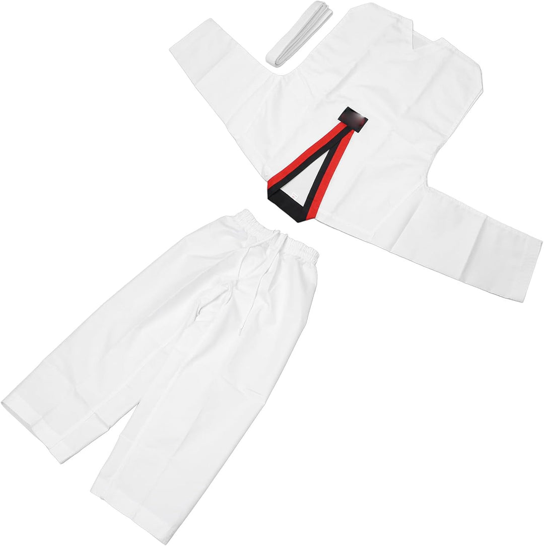 VGEBY Taekwondo-Anzug, Bequem und Atmungsaktiv, Trainingsuniform, mit K?rpergr??e 136 bis 146 cm for