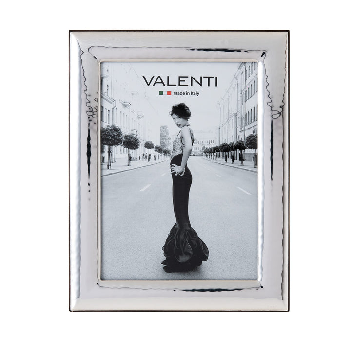 Valenti&Co. - Bilderrahmen - Silber in gehämmerter Optik - glänzend Hochzeit, zum Geburtstag von Fre