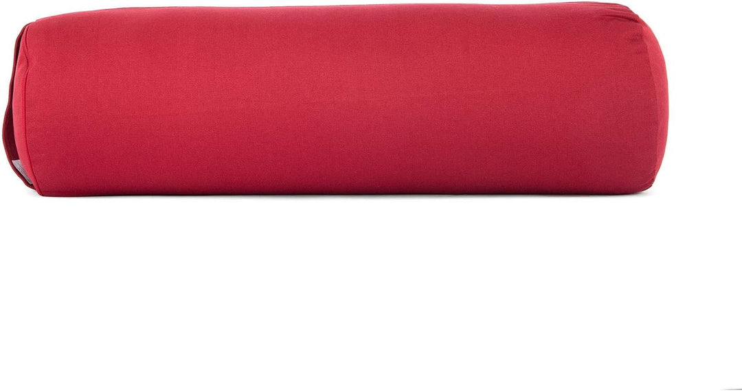Bodhi Yoga Bolster | ECO Serie | Yogarolle mit Kapok-Füllung | Waschbarer Bezug aus 100% Bio-Baumwol