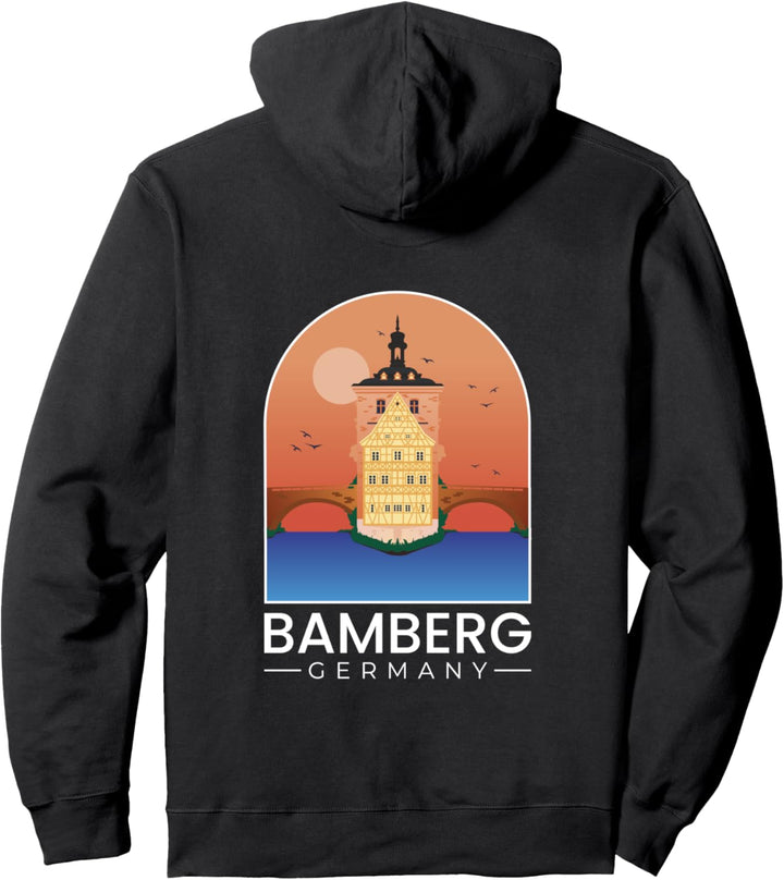 Bamberg Altes Rathaus Franken Regnitz Pullover Hoodie