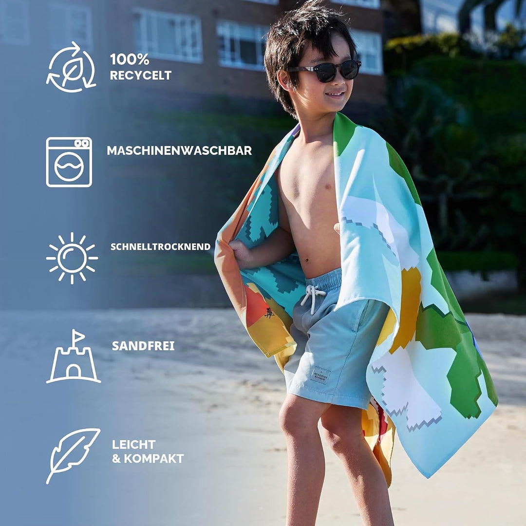 Dock & Bay Strandhandtuch - Schnell trocknende Mikrofaser, ohne Sand - Kompakt, Leicht - 100% recyce