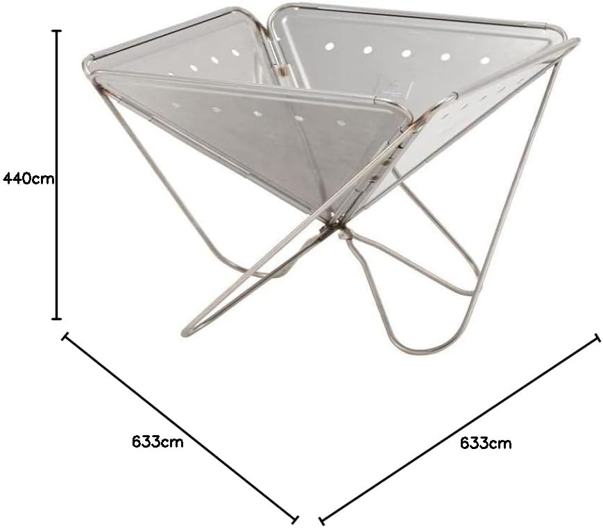 Snow Peak Pack & Carry Fireplace, XL, tragbare Feuerstelle, faltbarer japanischer Outdoor-Grill für