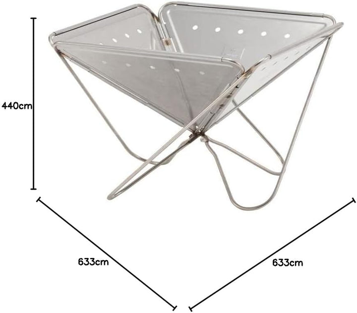 Snow Peak Pack & Carry Fireplace, XL, tragbare Feuerstelle, faltbarer japanischer Outdoor-Grill für