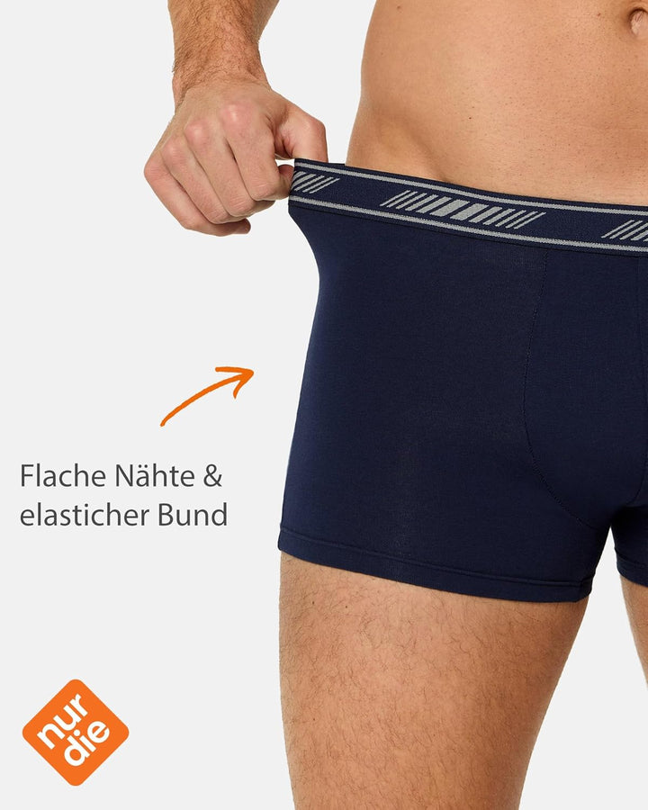 Nur Der 6er Pack Boxer Cotton 3D-Flex aus Baumwolle enge Boxershorts Bewegungsfreiheit Männer Unterh