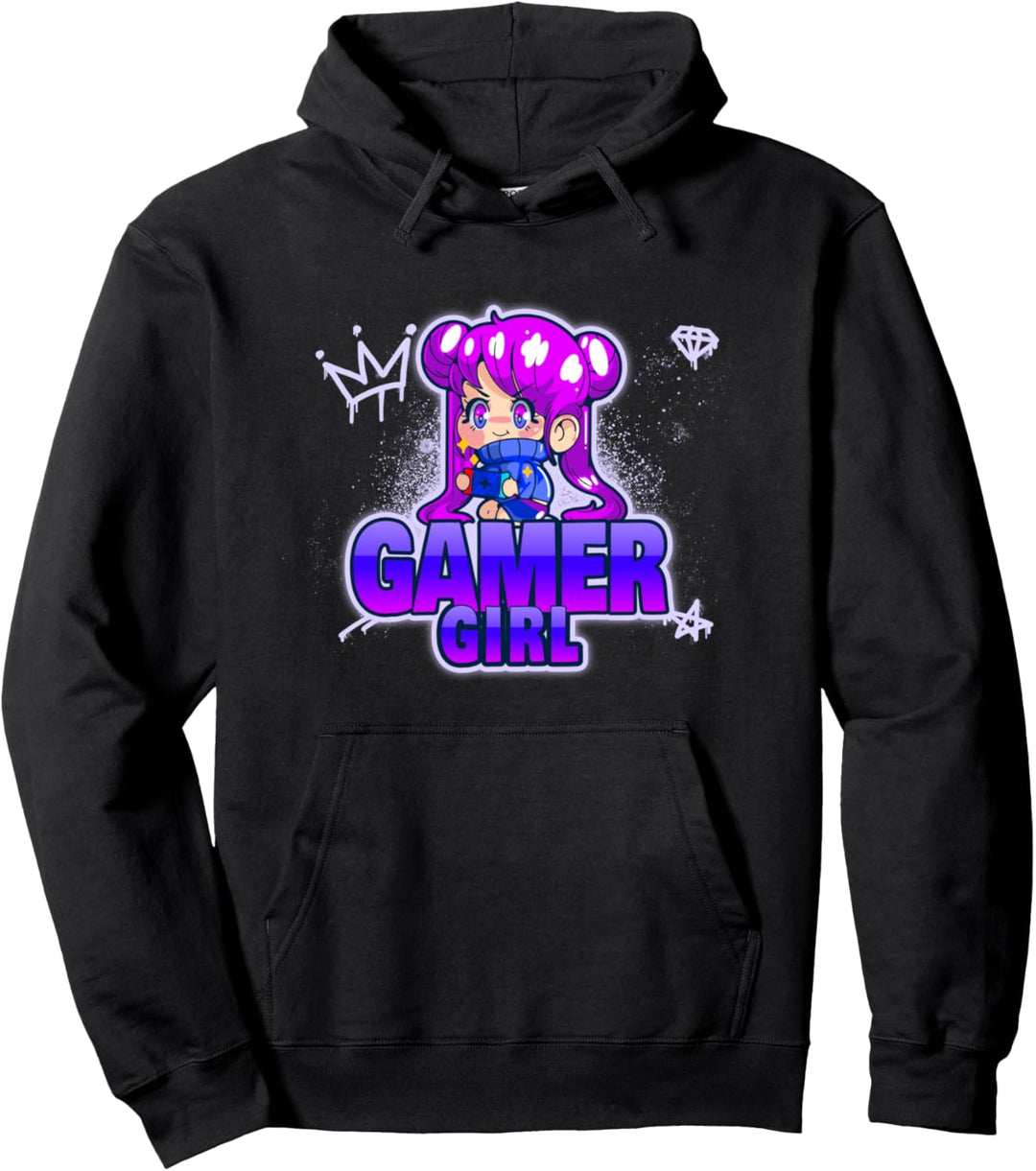 Gamer Girl Anime Manga Videospiele Gaming Pullover Hoodie