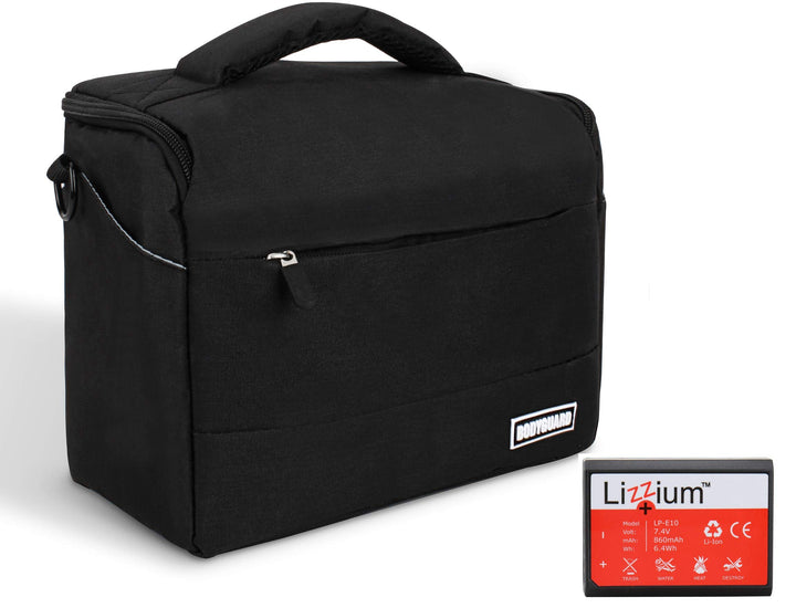 Bodyguard EOS Bundle Tasche für Canon Spiegelreflexkamera EOS 4000D 2000D 1300D 1200D + Qualitäts Er