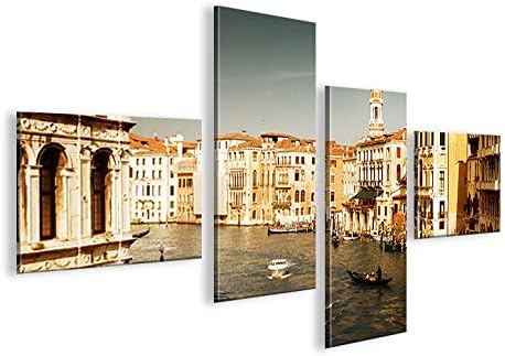 islandburner Bild Bilder auf Leinwand Venice Venedig Italien V3-4L XXL Poster Leinwandbild Wandbild