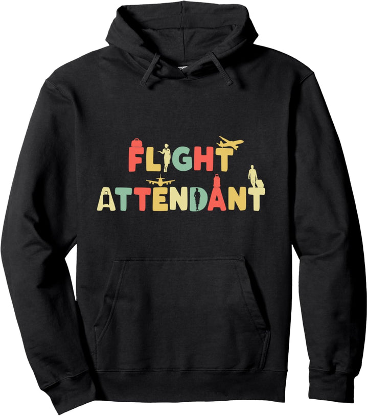 Retro Flugbegleiter Stewardess - Vintage Flugbereiterin Pullover Hoodie