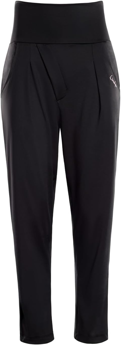 WINSHAPE Damen Lässige Hose Elegante Functional High Waist 7/8-baggy Pants Hp303 mit Core-Bund, XXS