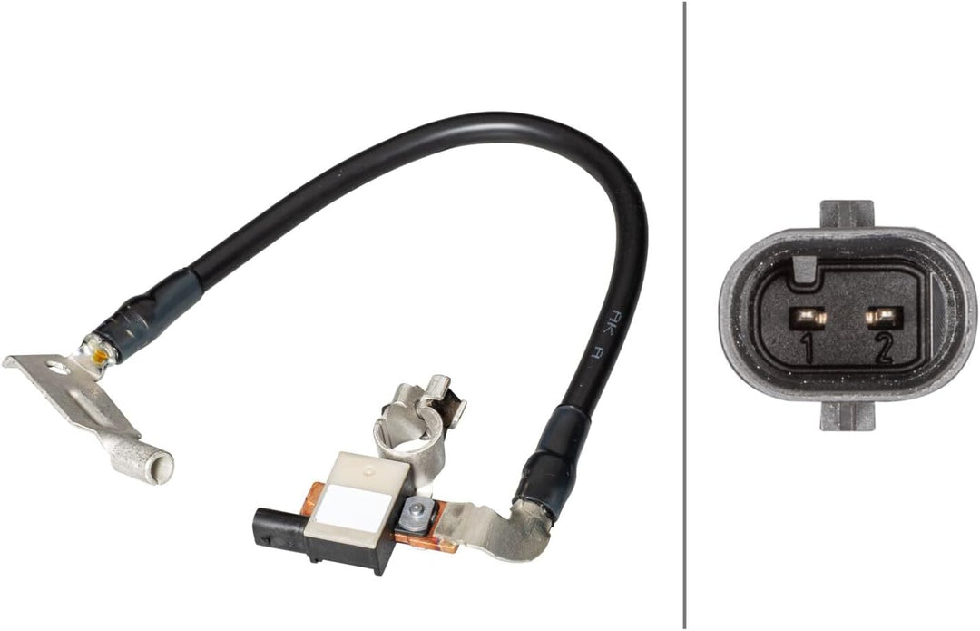 HELLA 6PK 013 288-911 Sensor, Batteriemanagement - 12V - geschraubt - Kabel: 365mm