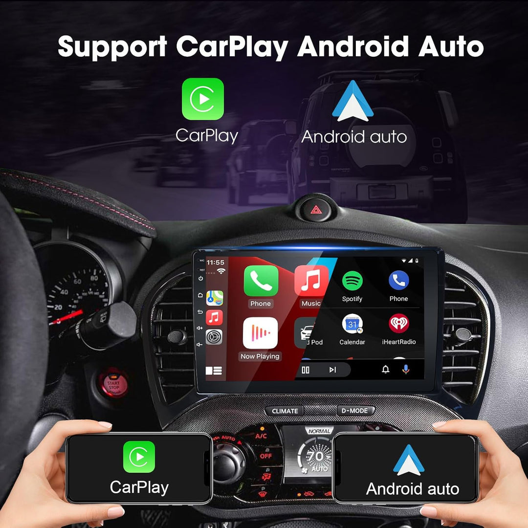 LEXXSON Android Autoradio für Nissan Juke 2011-2016, Android Auto Carplay Kompatibel mit 9 Zoll Touc
