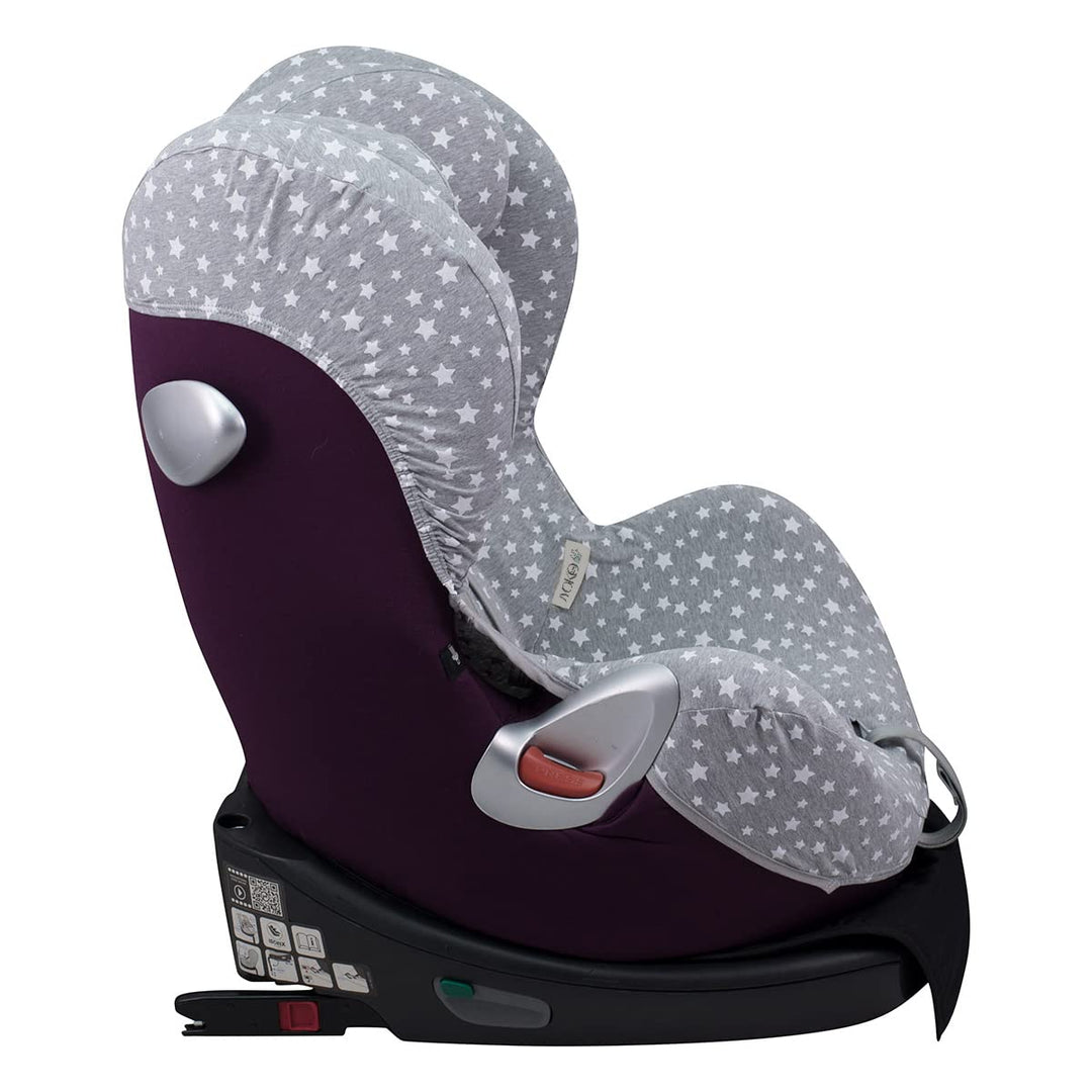 JYOKO KIDS Bezug kompatibel mit Cybex Sirona, Q I Size (WHITE STAR, SIRONA)