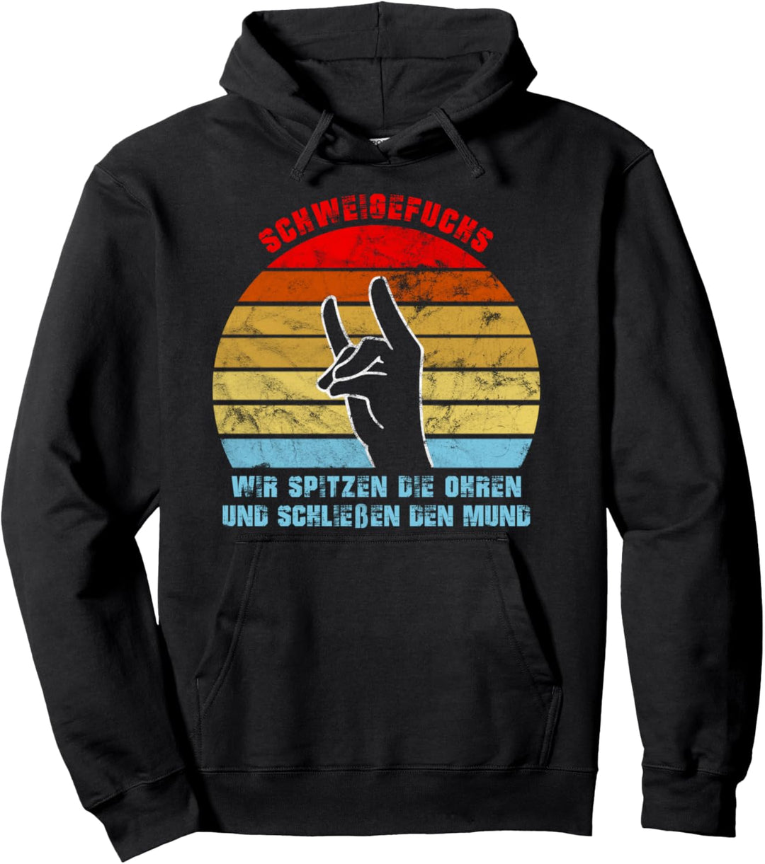 Vintage SCHWEIGEFUCHS Lehrerin Pullover Hoodie