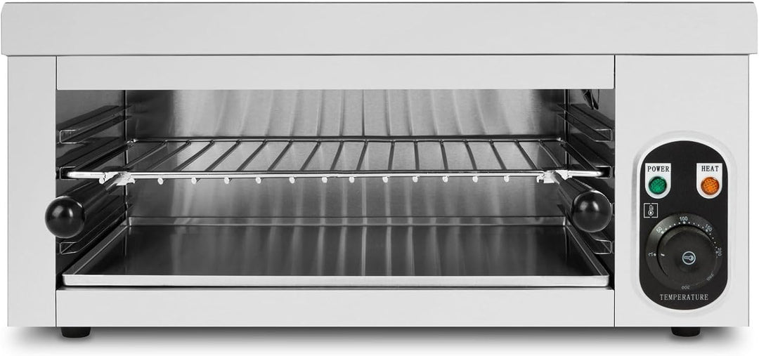 VERTES Salamander Grill, Höhe 280 mm, regelbar 50-300°C, 2000 Watt Gastronomie Ofen zum Überbacken,