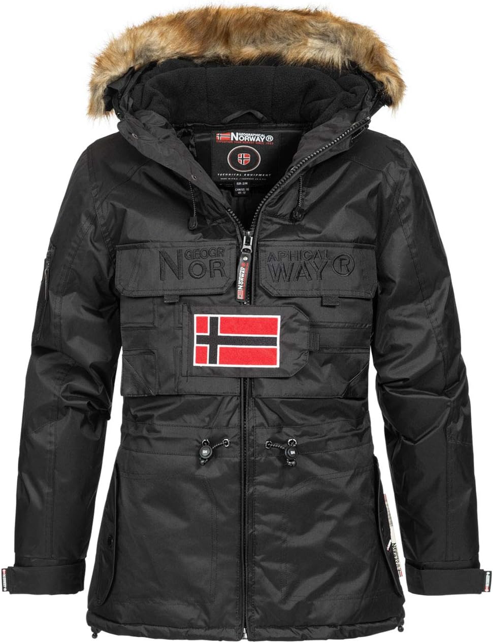 Geographical Norway Damen Bellaciao Jacke S Schwarz, S Schwarz
