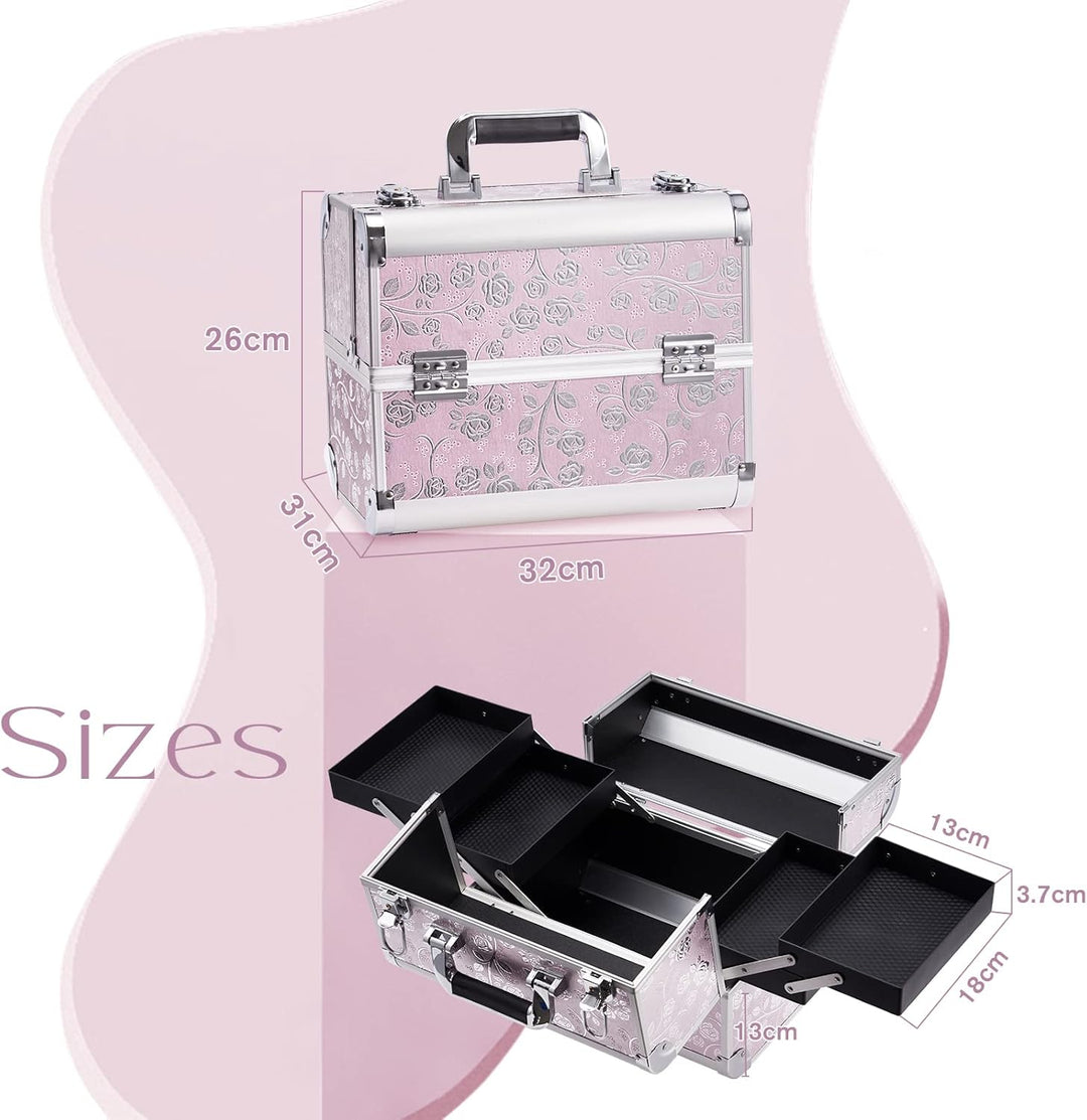 Kosmetikkoffer Schminkkoffer Make up Koffer Friseurkoffer Nagelkoffer Make-up Aufbewahrung friseurko